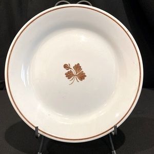 ALFRED MEAKIN, ENGLAND, ROYAL IRONSTONE COPPER LUSTER TEA LEAF DINNER PLATE